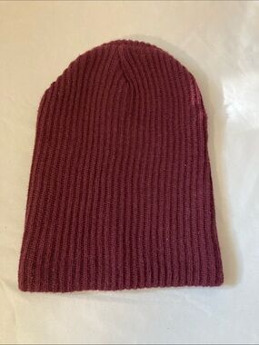 Free State plum Ribbed Knit Beanie